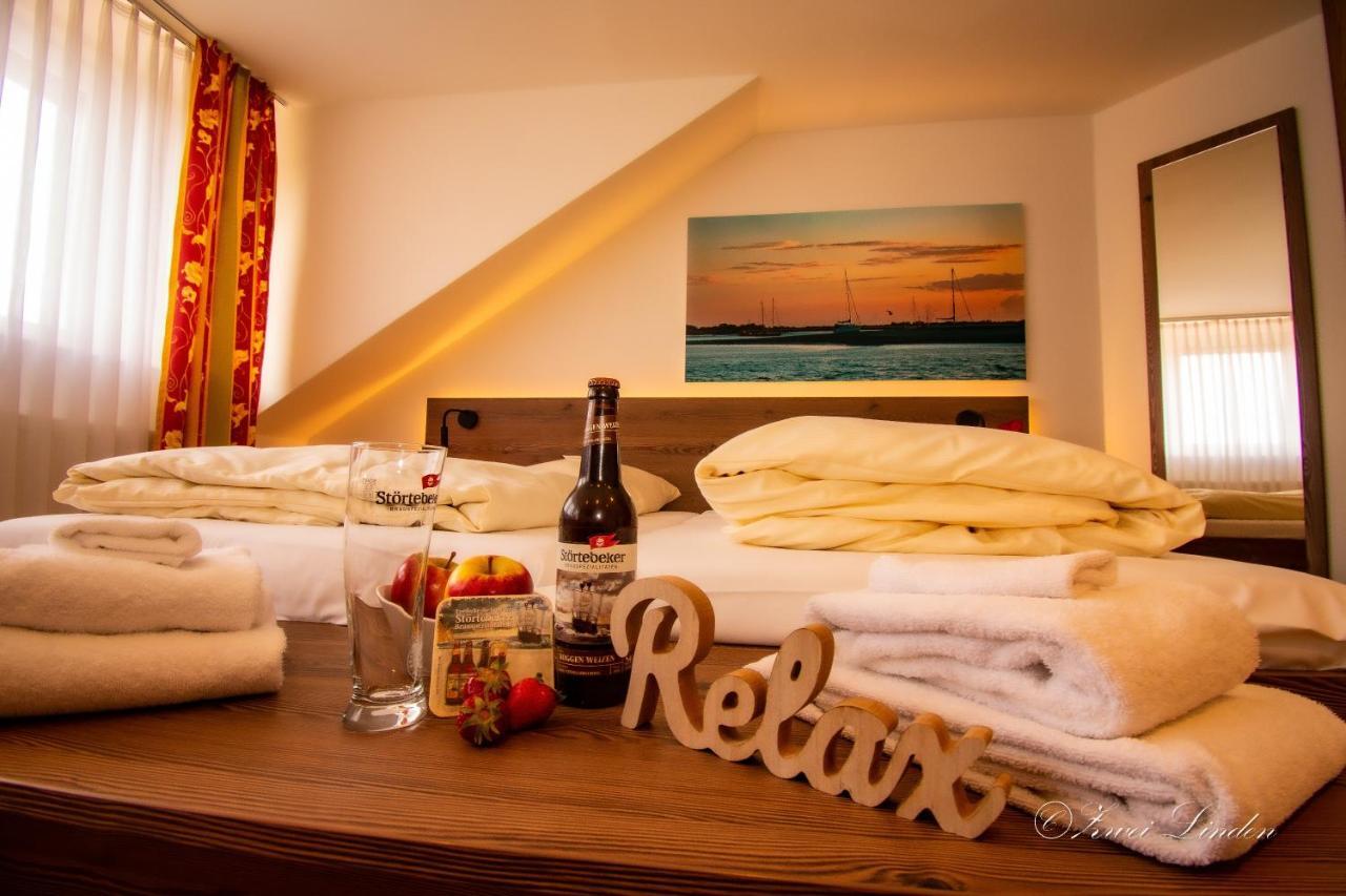 Hotel Zwei Linden - Links Der Elbe - Niedersachsen Balje Eksteriør billede
